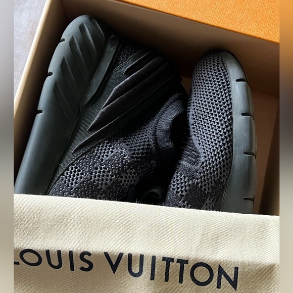 Louis Vuitton Fastlane 'Damier - Black Graphite' Mens Size 8 1/2 - Picture 10 of 11